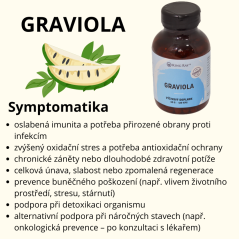 Organická graviola extrakt 120kps x 450mg