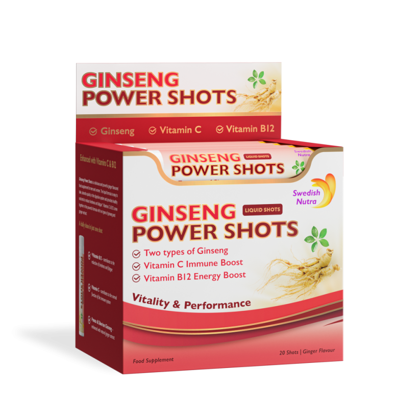 Swedish Nutra Ginseng Power shoty 20ks v balení x 25ml