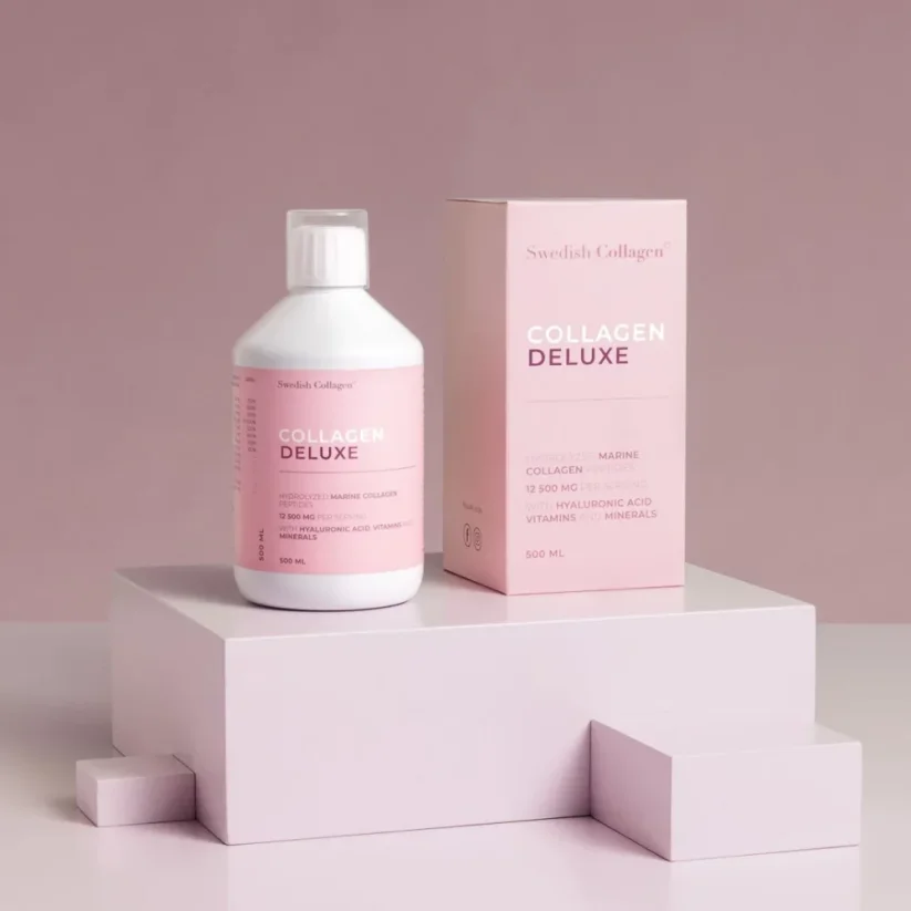 Swedish Collagen Deluxe 12500mg rybí kolagén s vitamínmi 500ml (proti-vrásková kúra na 20 dní)