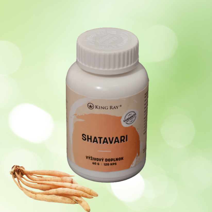 Shatavari 450mg x 120kps - rostlinný extrakt pro nutriční podporu ženského komfortu a hormonální rovnováhy