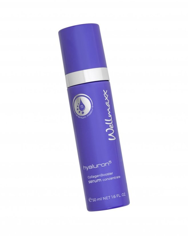 Wellmaxx Hyaluron5 Collagen Booster serum concentrate hedvábné sérum 50ml