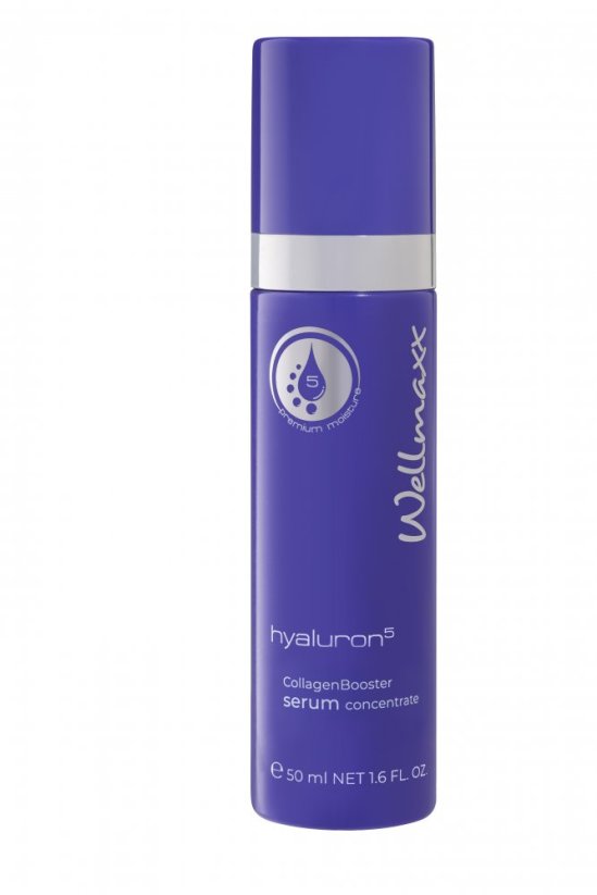 Wellmaxx Hyaluron5 Collagen Booster serum concentrate hedvábné sérum 50ml