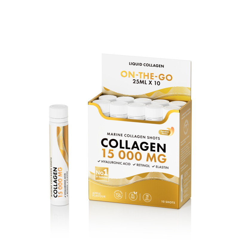 Swedish Gold Collagen 15,000mg bez cukru 25ml x 10ks