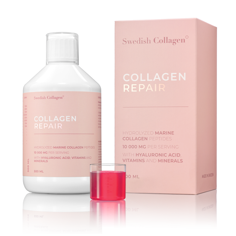 Swedish Collagen Repair 10000mg + hyaluron (20 denní reparační kúra pro obnovu kolagenu) 500ml