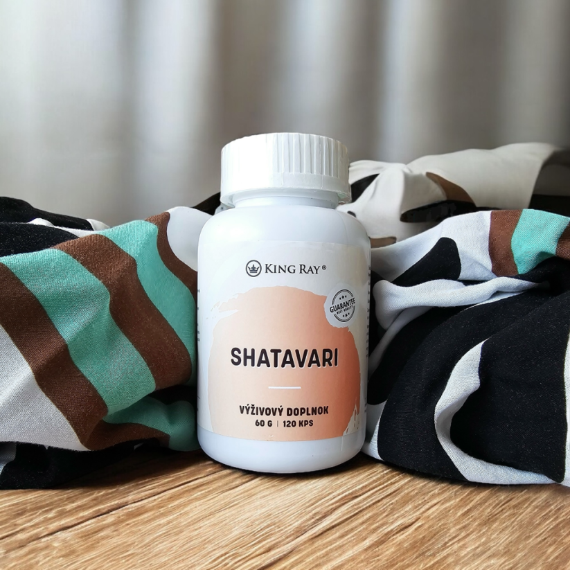 Shatavari 450mg x 120kps - rostlinný extrakt pro nutriční podporu ženského komfortu a hormonální rovnováhy
