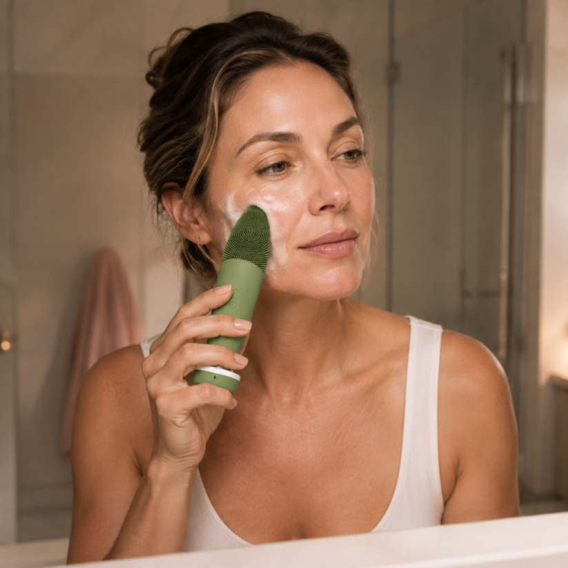 Beauty Biowave Sonický čistící kartáček s vyhříváním, se stojanem SON-TERM
