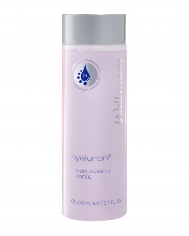 Wellmaxx Hyaluron5 fresh cleansing tonic čistiace tonikum 200ml