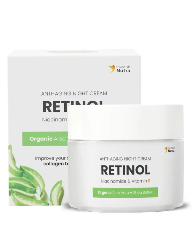 Anti-aging Retinol nočný krém s vegánskym kolagénom 50ml