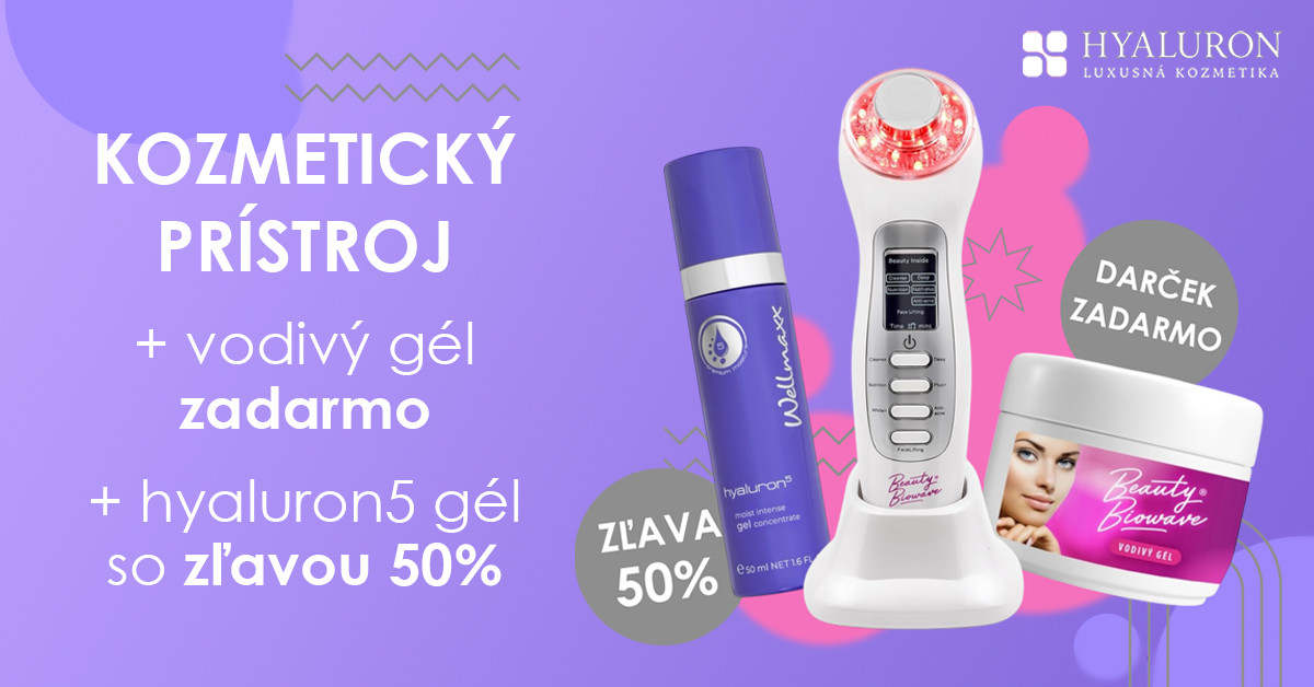 Aprílová ponuka: vodivý gel ako darček je samozrejmosť. Za Hyaluron5 gél ušetríte 20 Eur!
