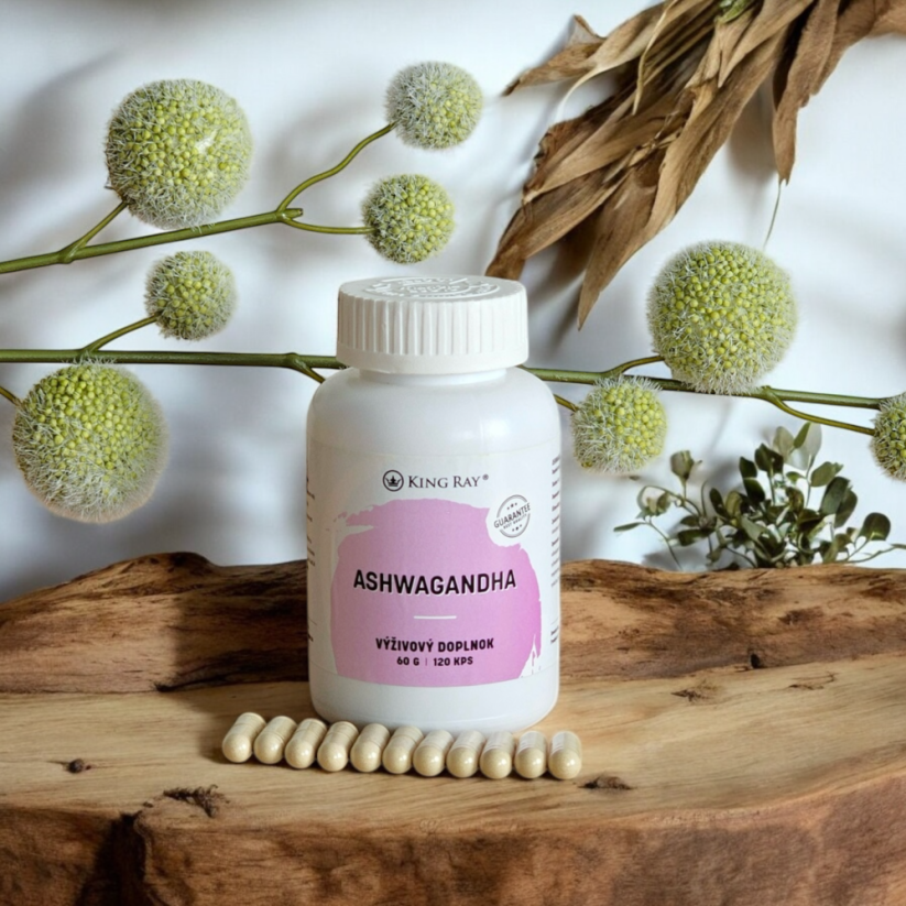 Ašvagandha organická (Ashwagandha) 450mg x 120 kapslí