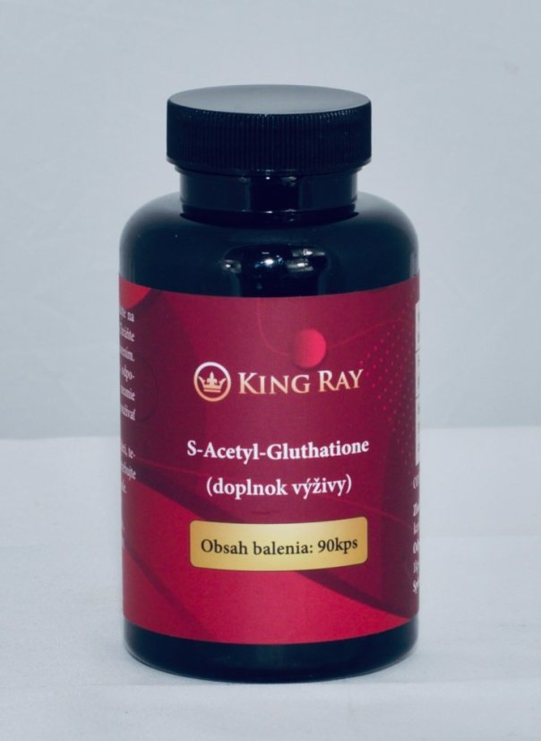 S Acetyl L Glutathione, SAG, 100 mg, 90 kapsúl - bunková výživa a anti-aging pre žiaruvú pleť - mimoriadna ponuka s produktom zľava 60%