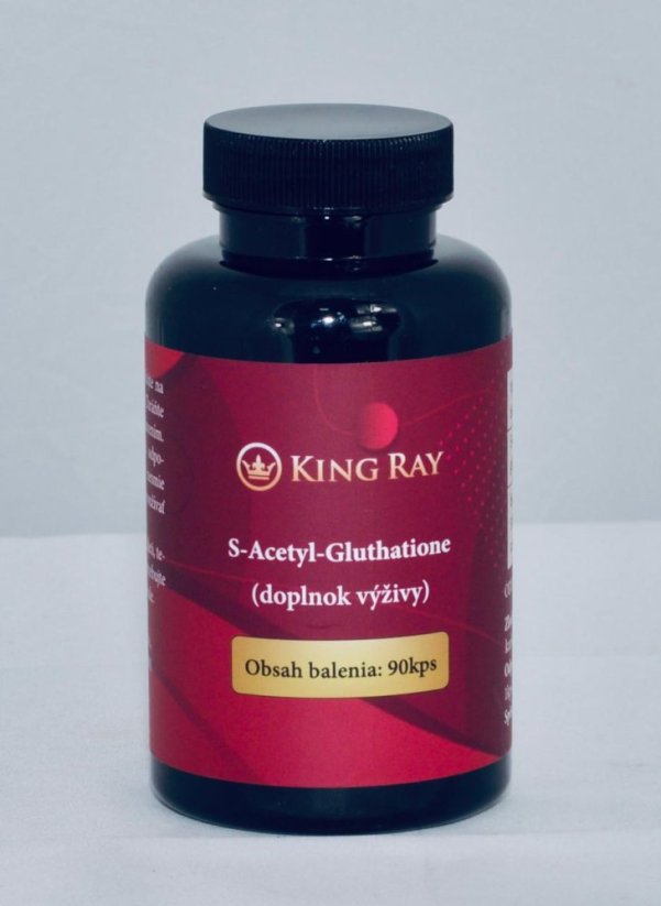 Kingray S-Acetyl-L-Glutathione, SAG, 100 mg, 90 kapsúl (anti-aging skin care top doplnok - septembrová akcia