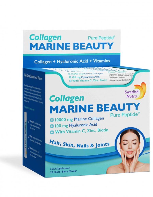 Swedish Nutra Collagen Marine Beauty rybí kolagén 10,000mg 20ks x 25ml