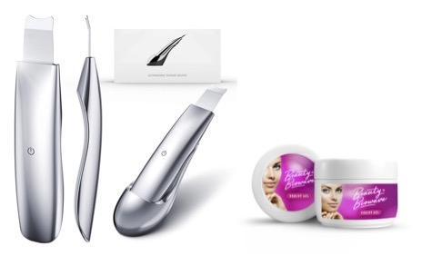 BeautyBiowave celotelovo kovová sonická špachtľa SILVER