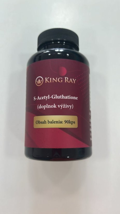 Kingray S-Acetyl-L-Glutathione, SAG, 100 mg, 90 kapsúl (anti-aging skin care top doplnok - septembrová akcia