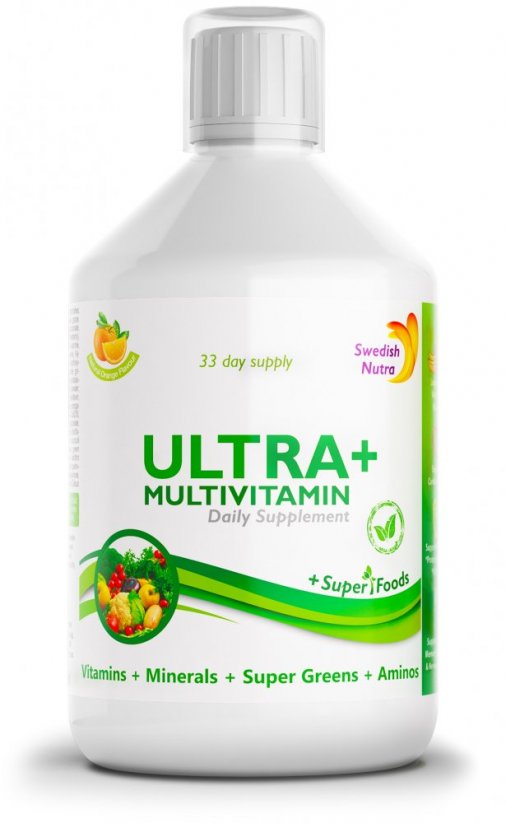 Swedish Nutra Multivitamín pre dospelých ULTRA+ 500ml