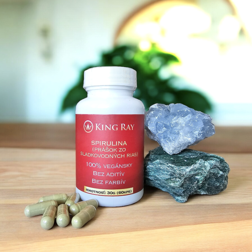 SPIRULINA  (prášok zo sladkovodných rias) 60kps