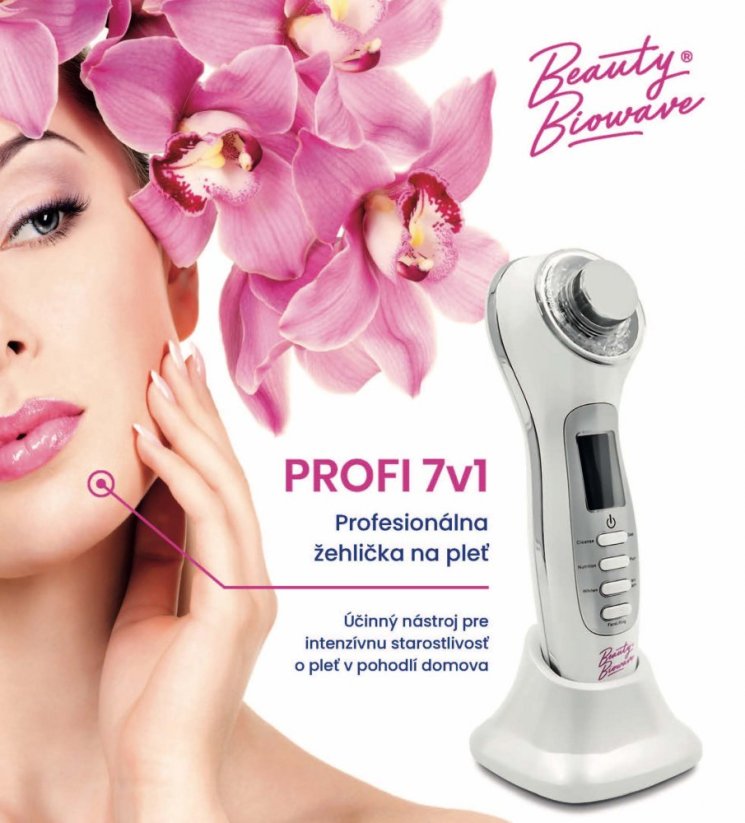 BeautyBiowave Žehlička na pleť Profi 7v1