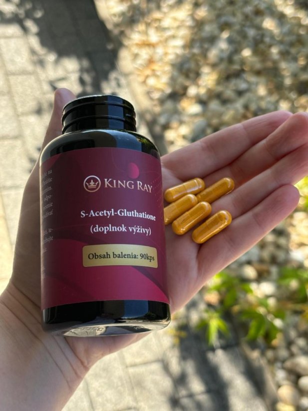 S Acetyl L Glutathione, SAG, 100 mg, 90 kapsúl - bunková výživa a anti-aging pre žiaruvú pleť - mimoriadna ponuka s produktom zľava 60%