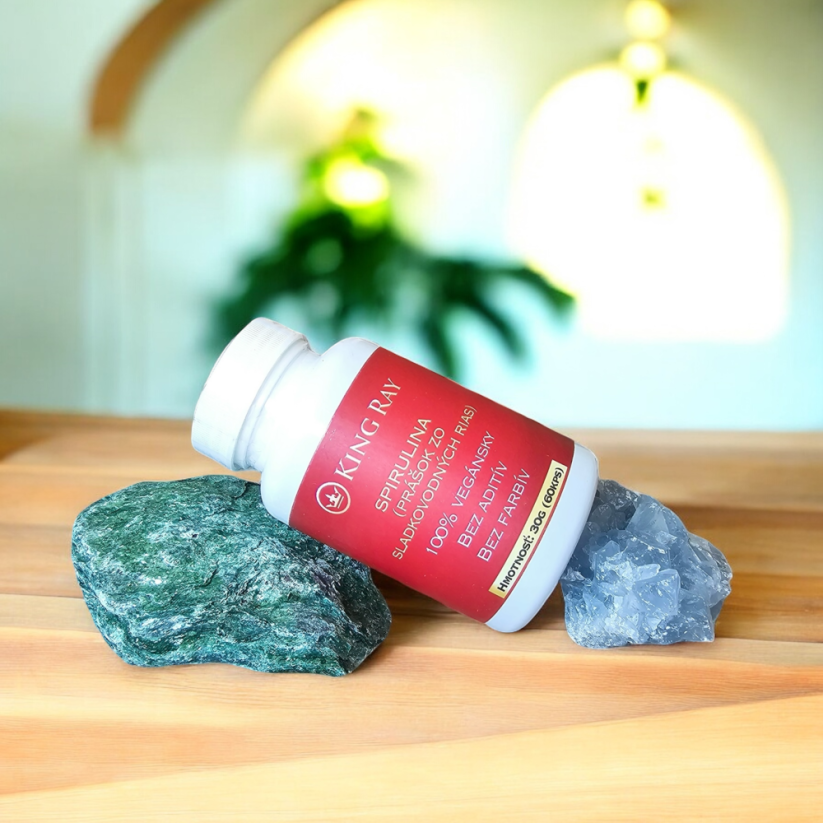 SPIRULINA  (prášok zo sladkovodných rias) 60kps