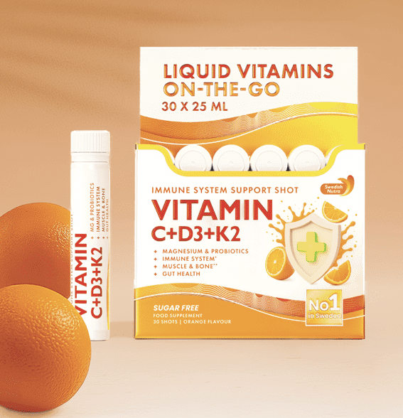 Vitamin C D3 K2 Mg Zn Probiotics 30 shots x 25ml