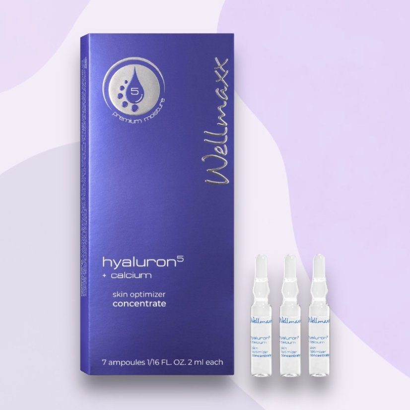 Wellmaxx Hyaluron5 + CALCIUM- koncentrát pre optimalizáciu pokožky 7x2ml