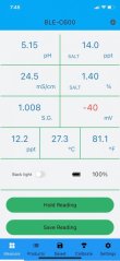 Kingray ph / ORP / teplota měřící přístroj Profi propojený s mobilem