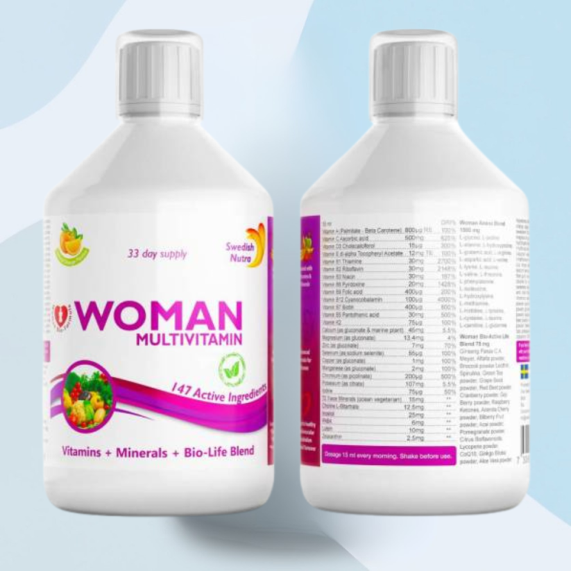 Swedish Nutra Multivitamin pro ženy WOMAN 500ml