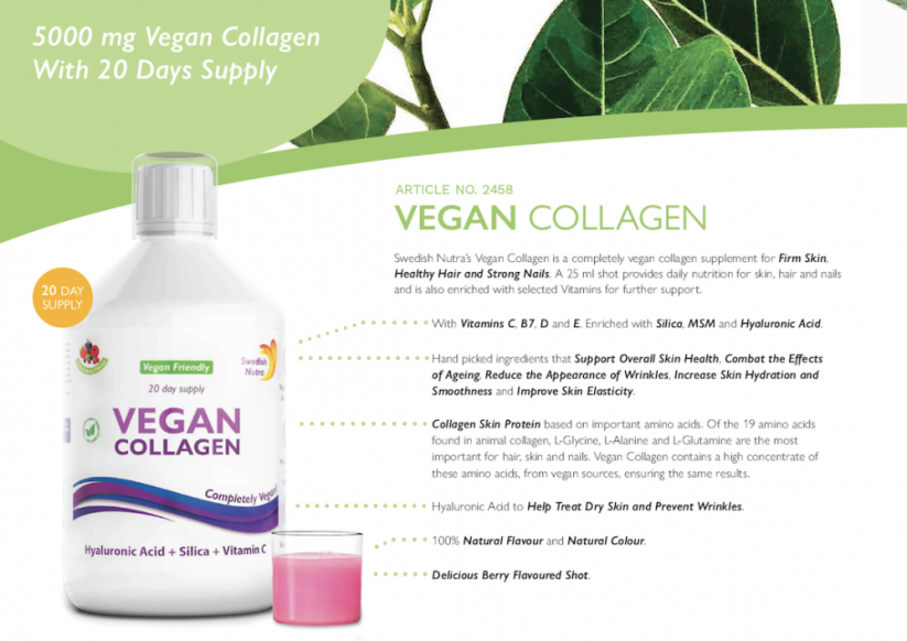 Swedish Nutra Vegan Collagen 500ml