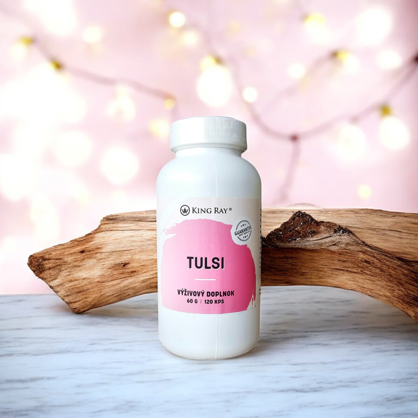 Organická Tulsi (bazalka posvätná) 120kps x 450mg