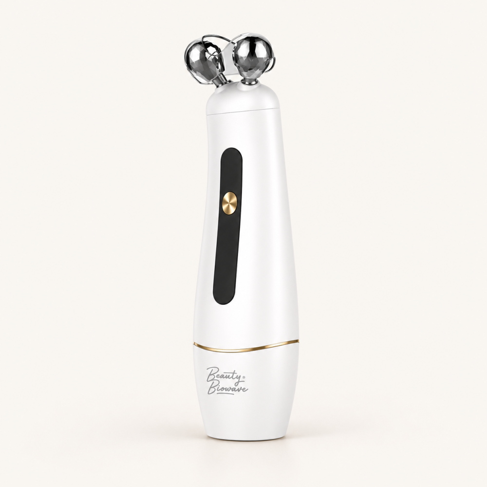 BeautyBiowave EXCLUSIVE žehlička na pleť s dvoukuličkovým EMS rollerem