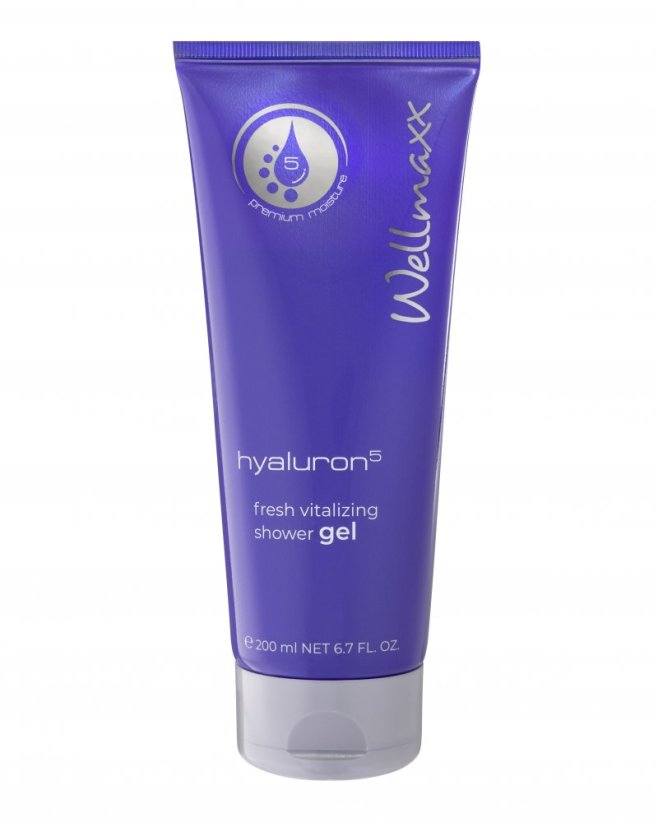 Wellmaxx Hyaluron5 fresh Vitalizing shower gel sprchový gel 200ml