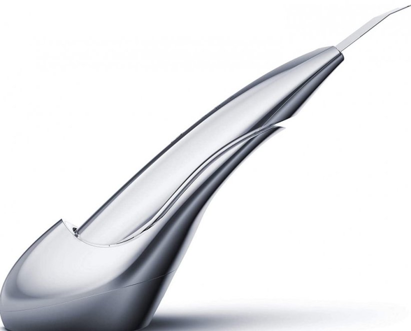 BeautyBiowave celotělově kovová sonická špachtle SILVER