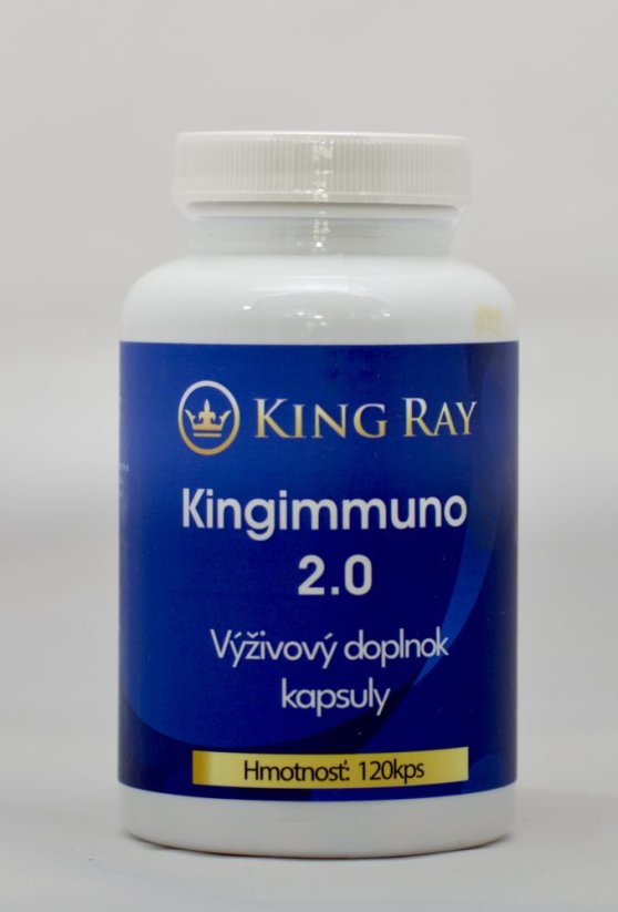 King Immuno 2.0 120kps - komplex vitamínov, antioxidantov a rastlinných zložiek pre podporu imunity