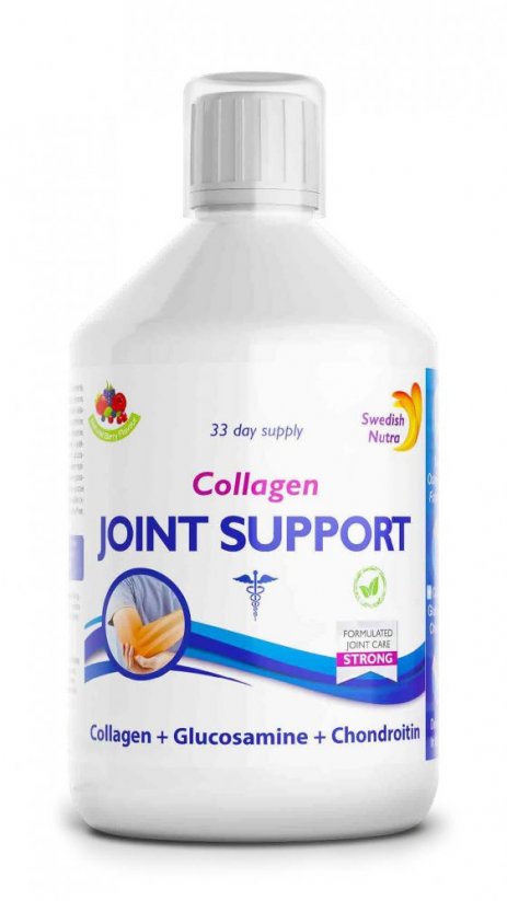 Swedish Nutra Collagen Joint Support výživa kĺbov 500ml (2 varianty) - Sladká chuť - zložka: kryštalická fruktóza (ovocný cukor)