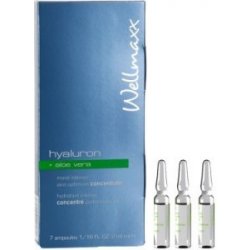 Wellmaxx Hyaluron + Aloe vera - koncentrát pre optimalizáciu intenzívnej hydratácie pleti 7 x 2 ml