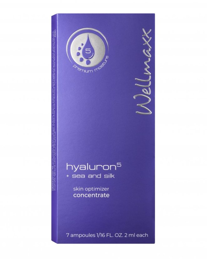 Wellmaxx Hyaluron5 + sea & silk - koncentrát pre optimalizácia hydratácie pokožky 7x2ml