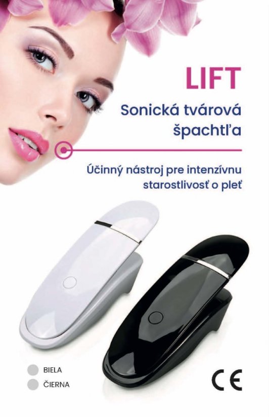 BeautyBiowave Ultrazvuková špachtľa Lift - Barva: Černá
