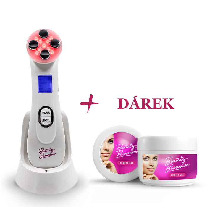 BeautyBiowave Žehlička na pleť proti vráskám MINI BÍLÁ