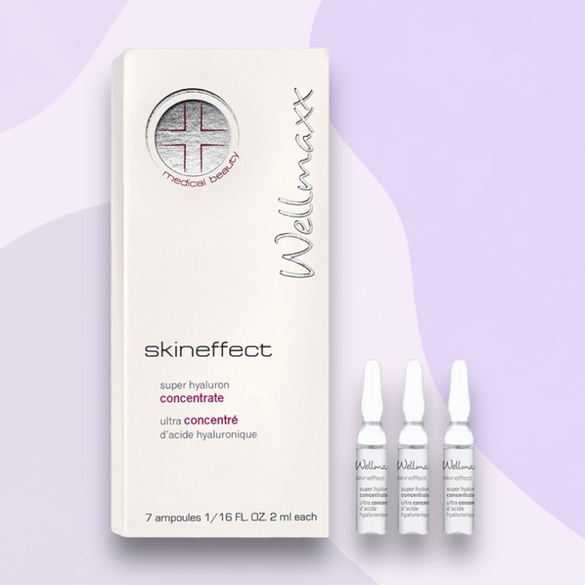 Wellmaxx Skineffect super hyaluron koncentrát 4xkyselina hyaluronová 7x2ml