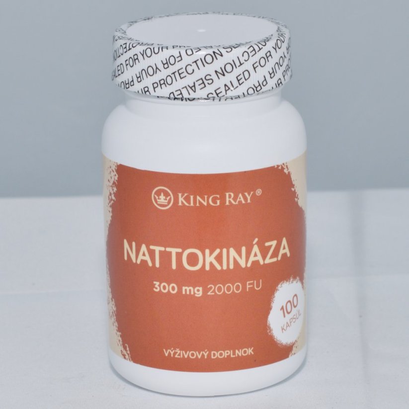 Nattokináza Kingray 300mg x 100kps (anti-trombotický účinek)