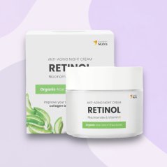 Anti-aging Retinol nočný krém s vegánskym kolagénom 50ml