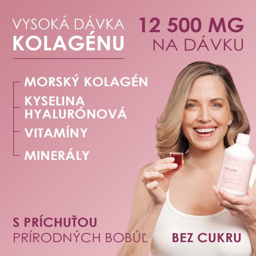 Swedish Collagen Deluxe 12500mg rybí kolagén s vitamínmi 25ml x 30 fľaštičiek (proti-vrásková kúra na 30 dní)