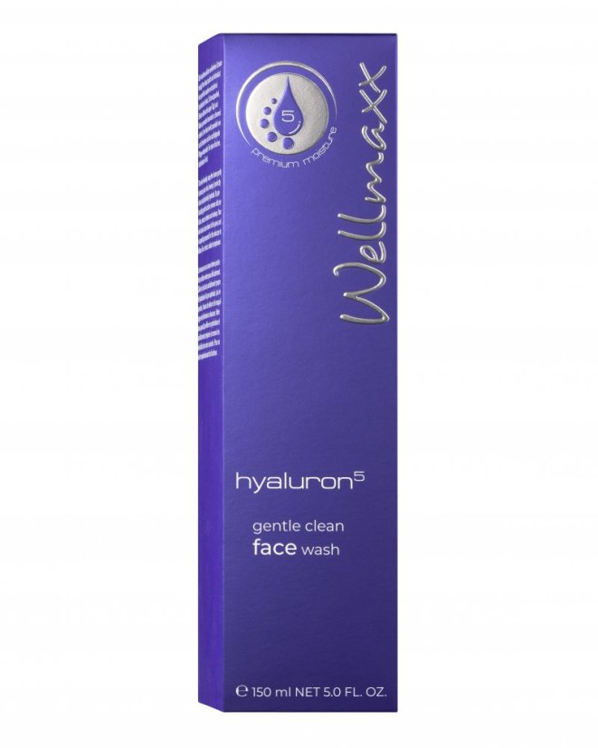 Wellmaxx Hyaluron5 gentle clean face wash čistiaca emulzia 150ml