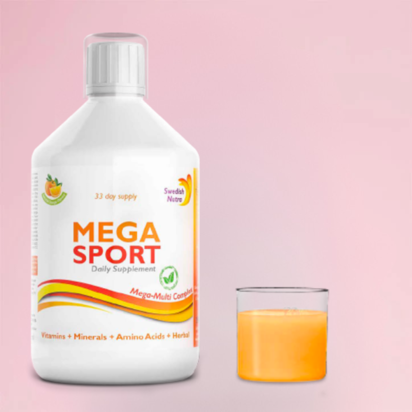 Swedish Nutra Mega Sport 500 ml (doplněk stravy pro sportovce)