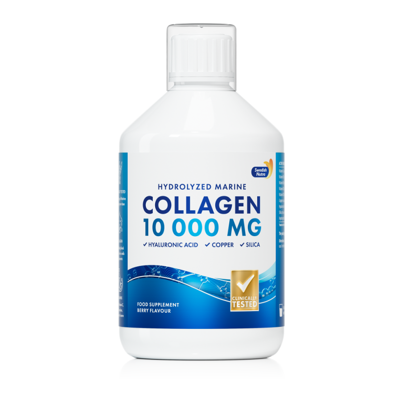 Swedish Nutra Collagen Fish Pure Peptide rybí kolagen (10.000mg) 500 ml - Sladká chuť - složka u Swedish produktů: přírodní cukr z ovoce (z koncentrátu)