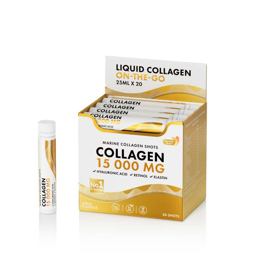 Swedish Gold Collagen 15,000mg bez cukru 25ml x 20ks