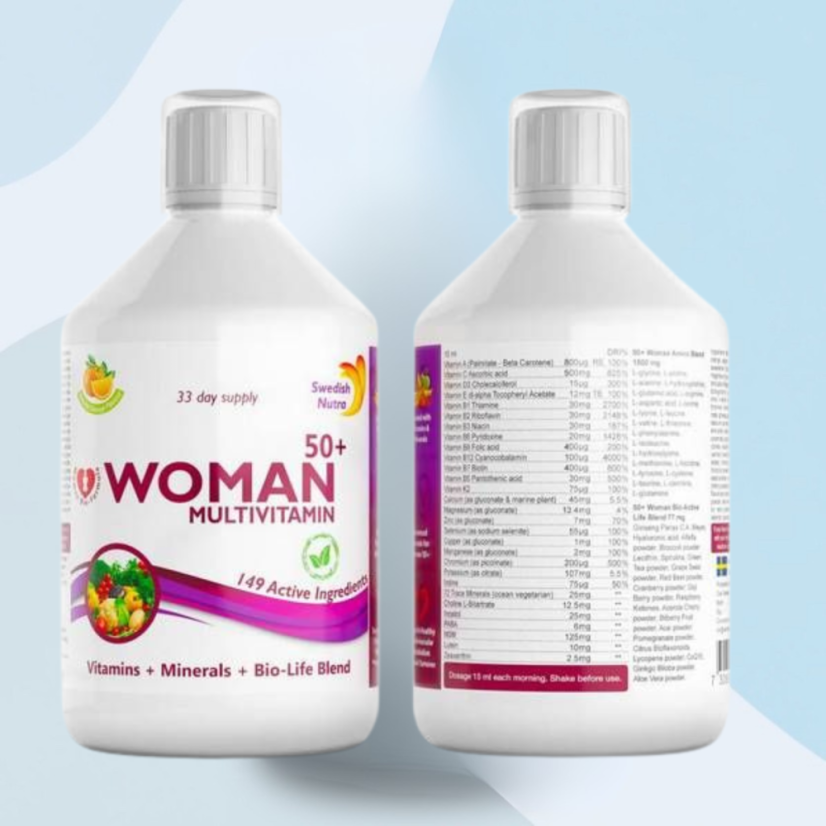 Swedish Nutra Multivitamin pro ženy WOMAN 50+ 500ml