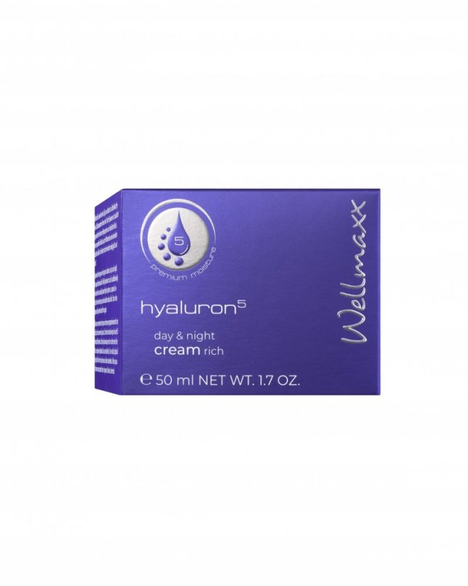 Wellmaxx Hyaluron Day/Night Creme (Denný a nočný hyaluronový krém Absolute rich) 50 ml