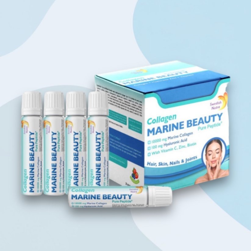 Swedish Nutra Collagen Marine Beauty rybí kolagén 10,000mg 20ks x 25ml